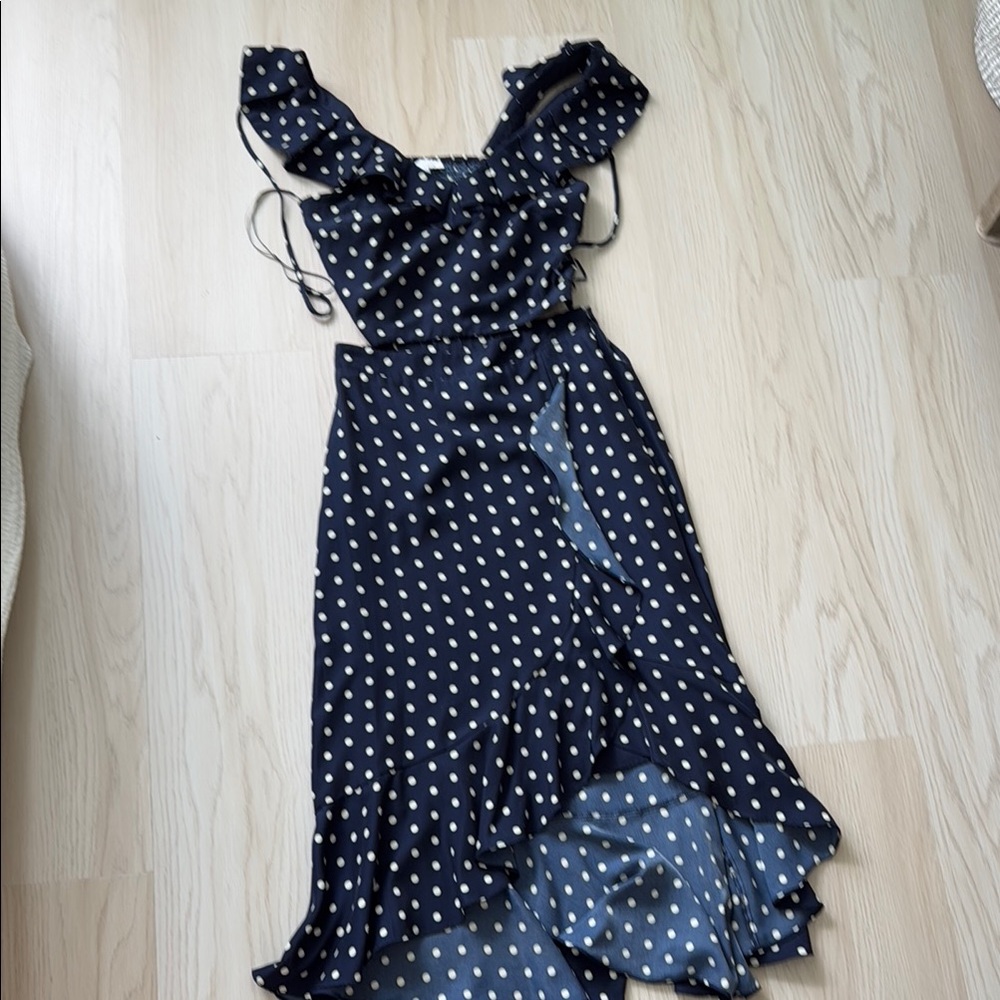 Lucy Paris polka dot set size small